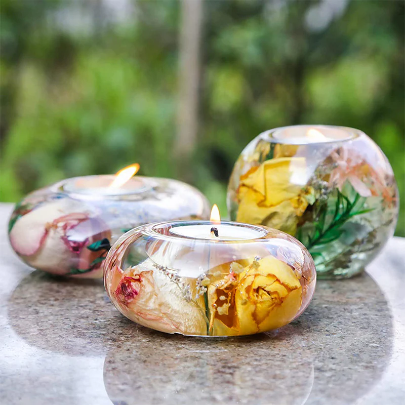 جا شمعی رزینی؛ انتخاب خاص برای دکوراسیون شیک و آرامش‌بخش